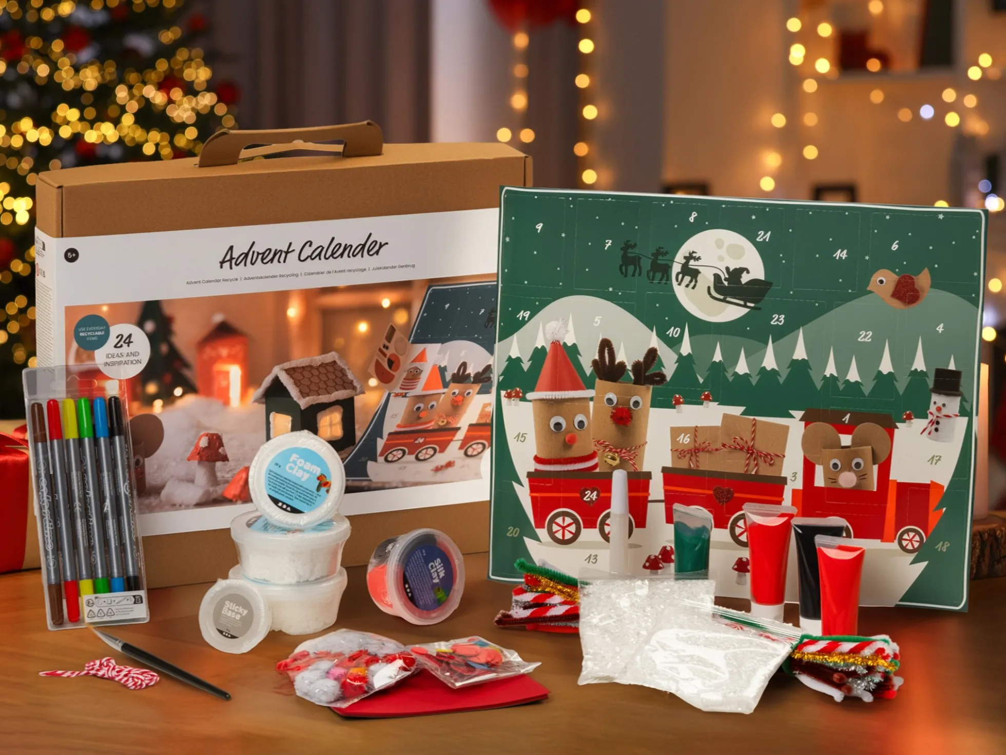 Adventskalender mit Bastelspaß: Recycling