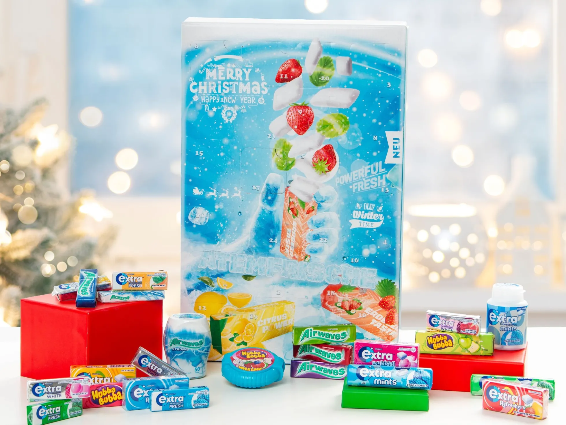 Adventskalender mit Kaugummi