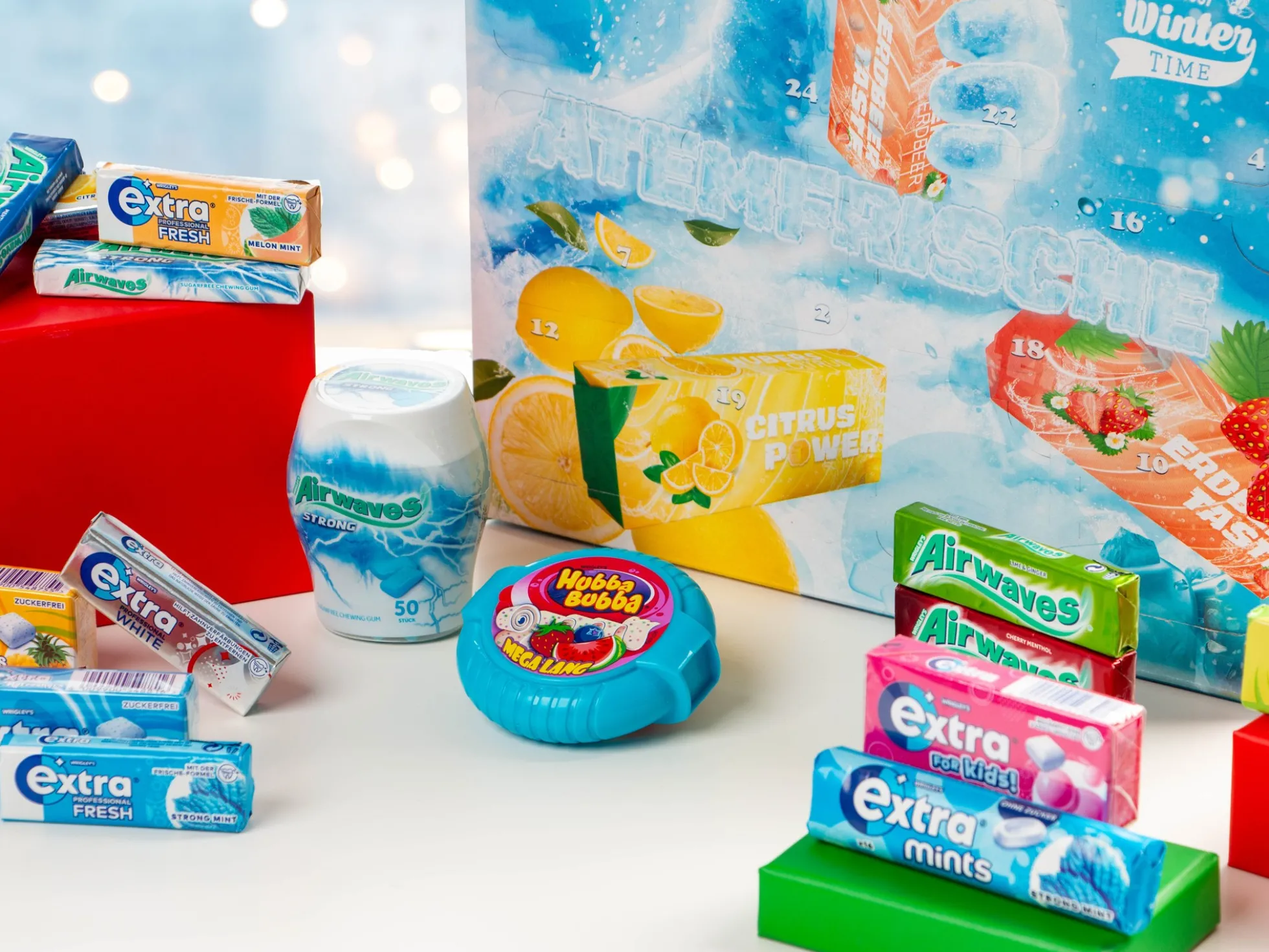 Adventskalender mit Kaugummi