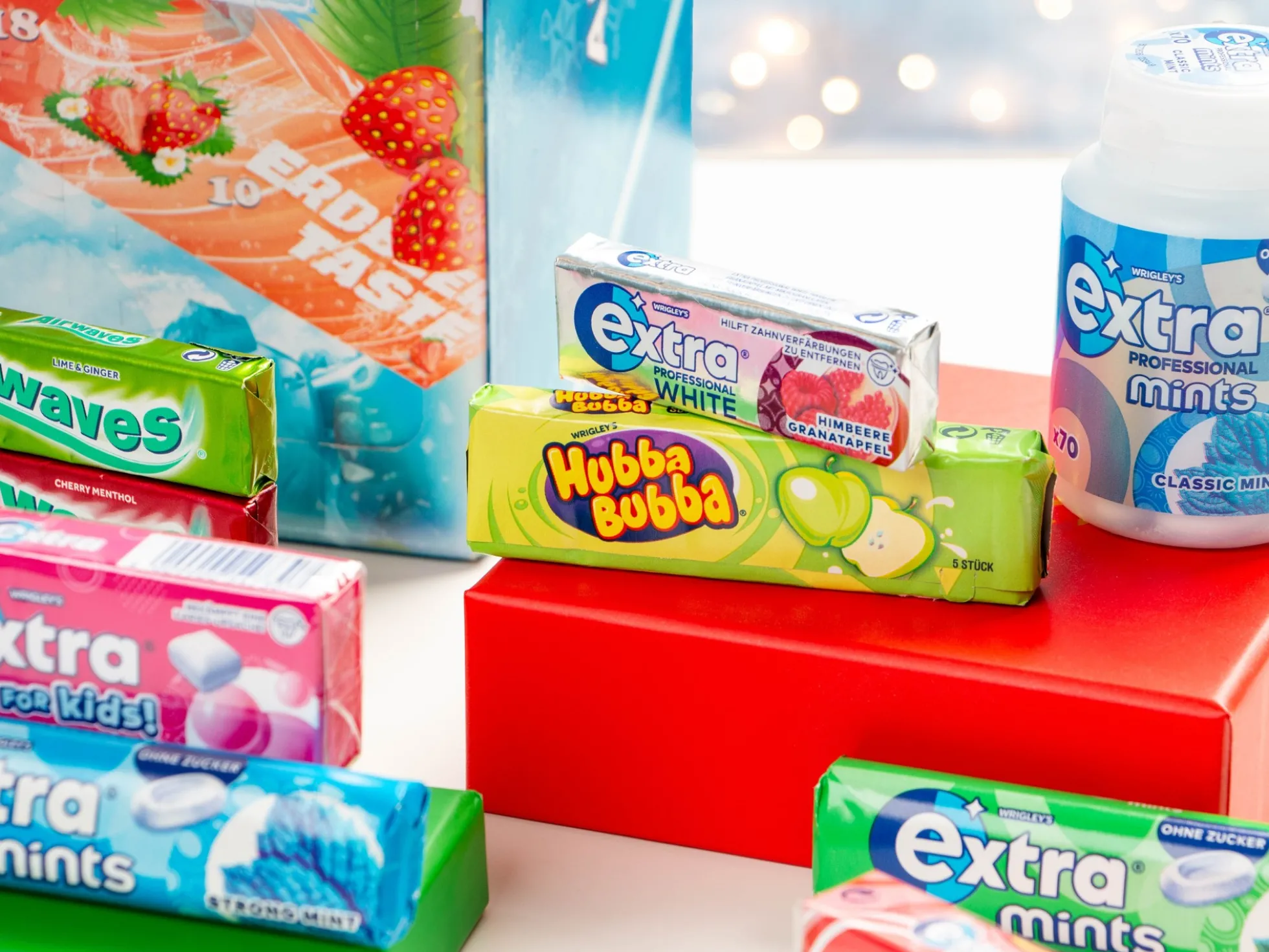 Adventskalender mit Kaugummi