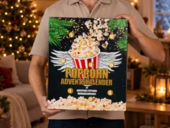 Adventskalender mit Mikrowellenpopcorn