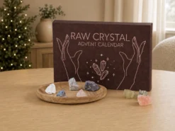 Adventskalender mit Rohkristallen
