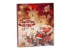 Adventskalender mit Weihnachtsfiguren