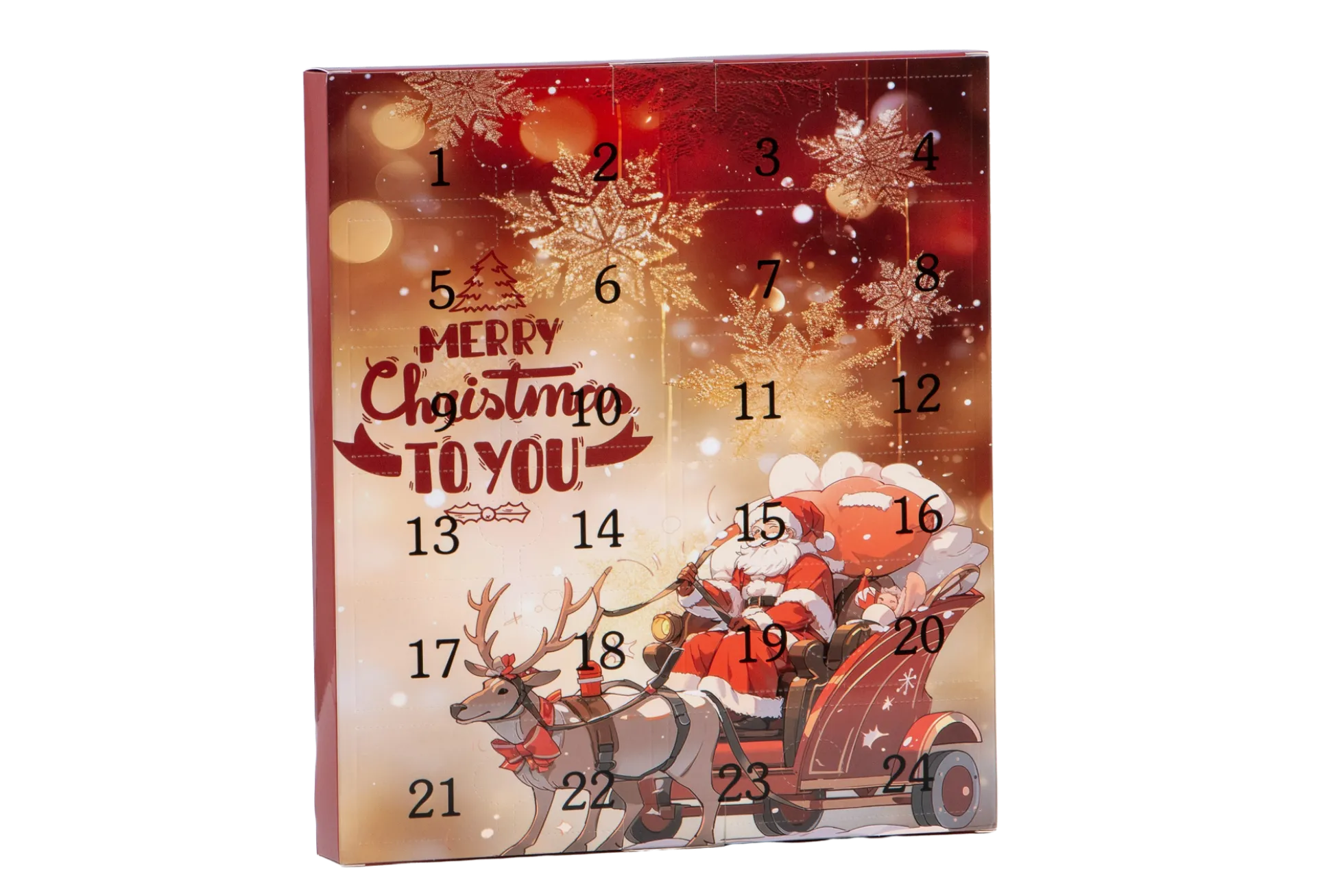 Adventskalender mit Weihnachtsfiguren