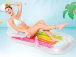 Aufblasbare Luftmatratze mit Rückenlehne – Intex