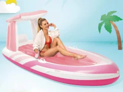 Aufblasbare Luftmatratze Rosa Boot - Intex
