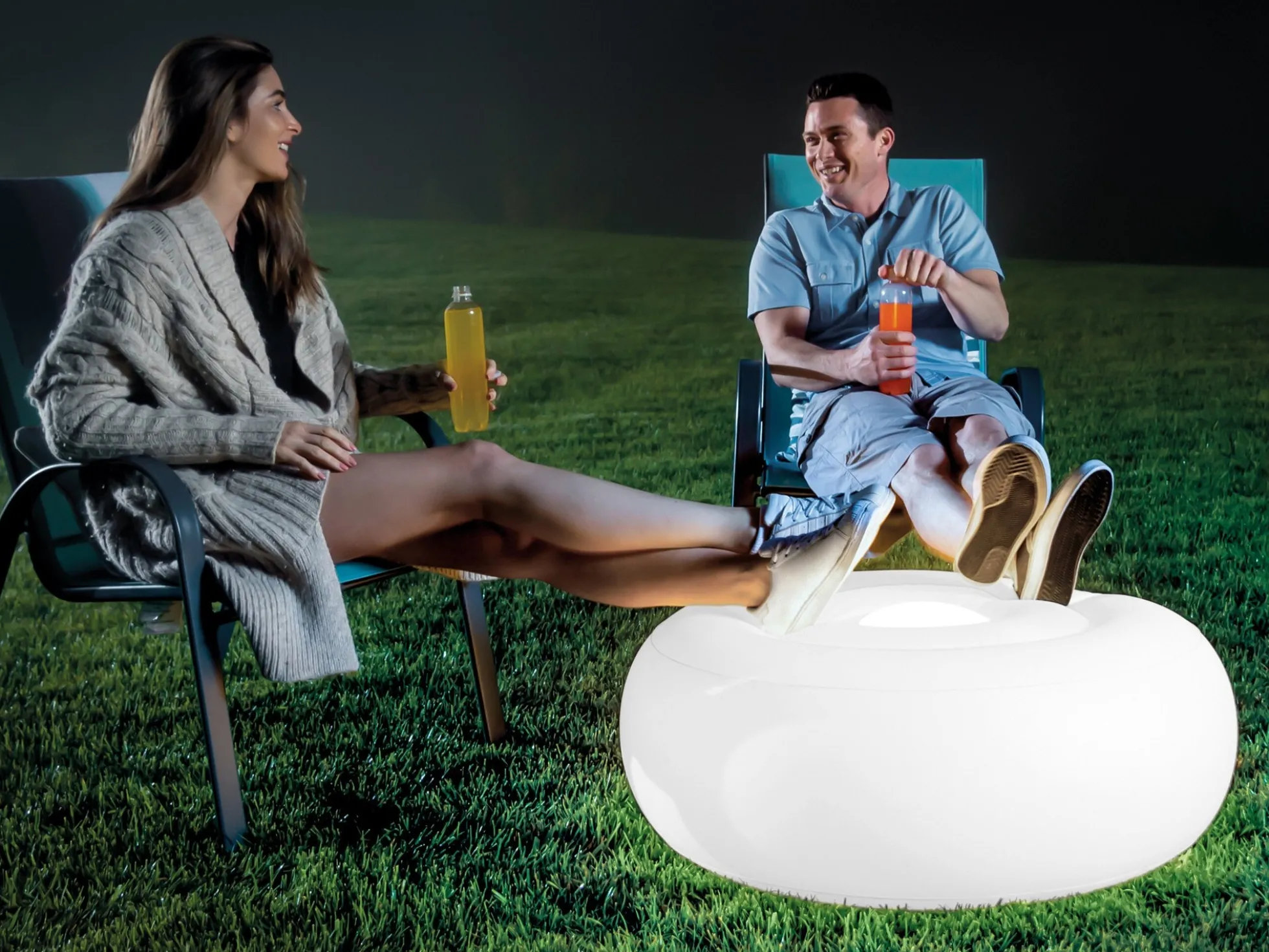Aufblasbarer LED-Sitzsack - Intex