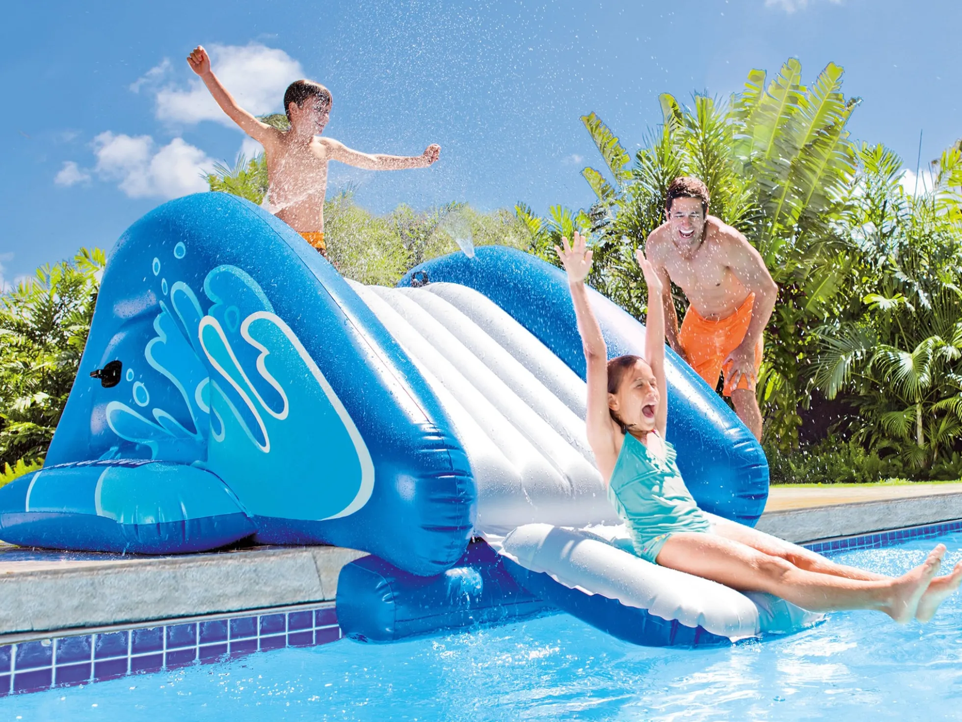 Aufblasbare Wasserrutsche Kool Splash - Intex