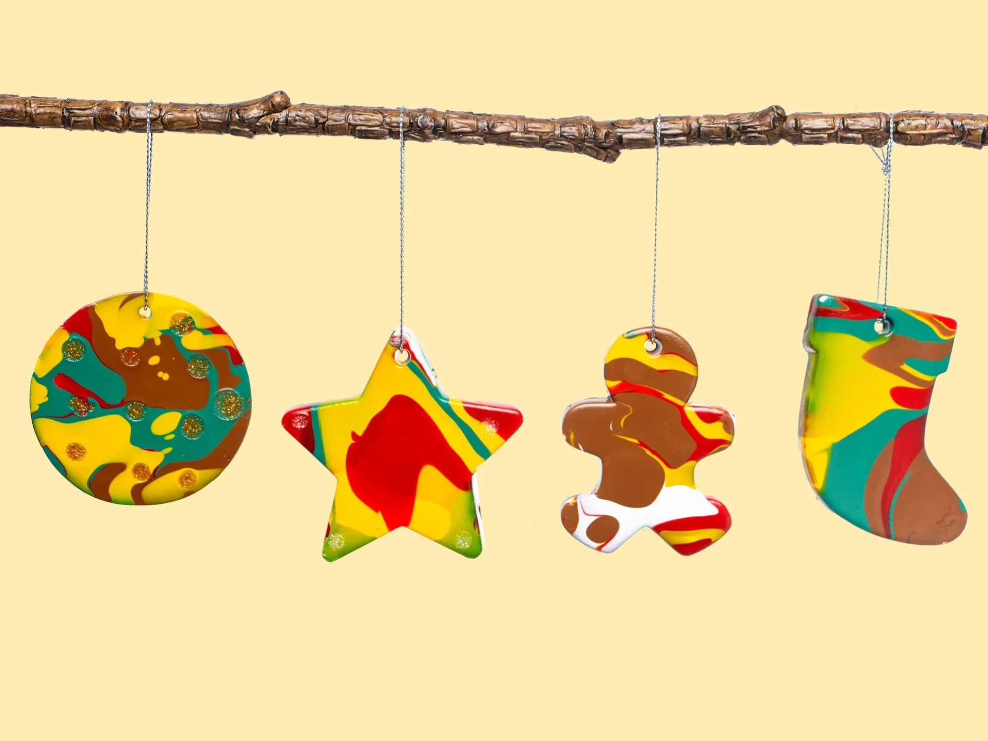 Bastelset Hängender Weihnachtsbaumschmuck