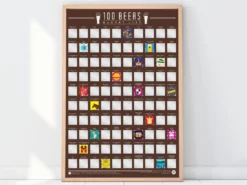 100 Beers Rubbelposter
