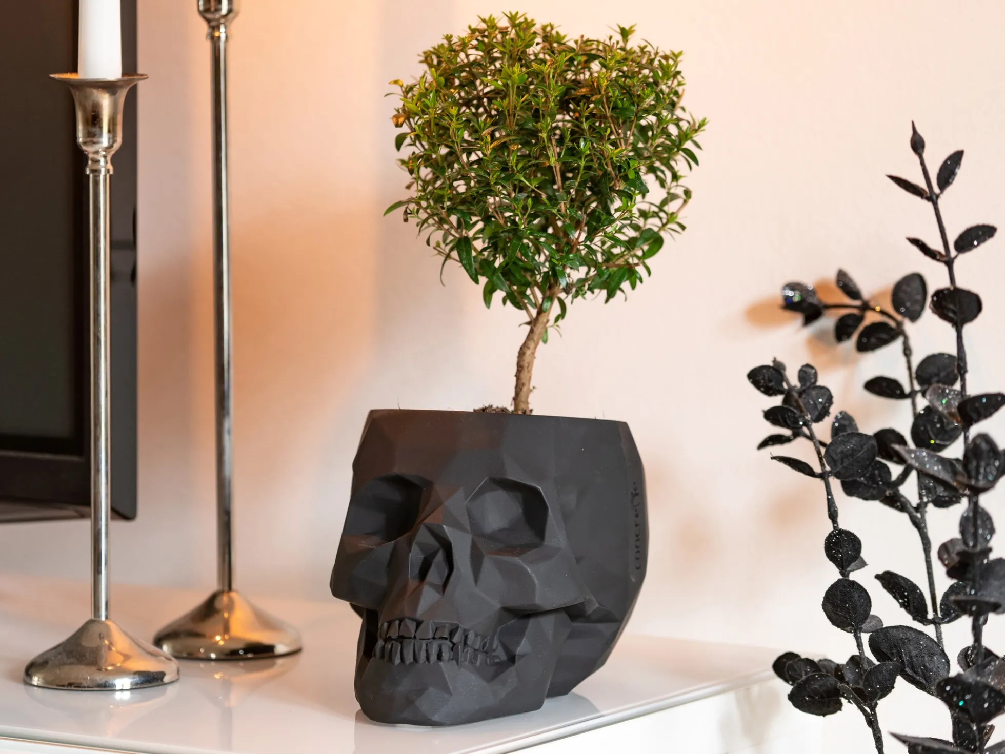 Blumentopf Totenkopf
