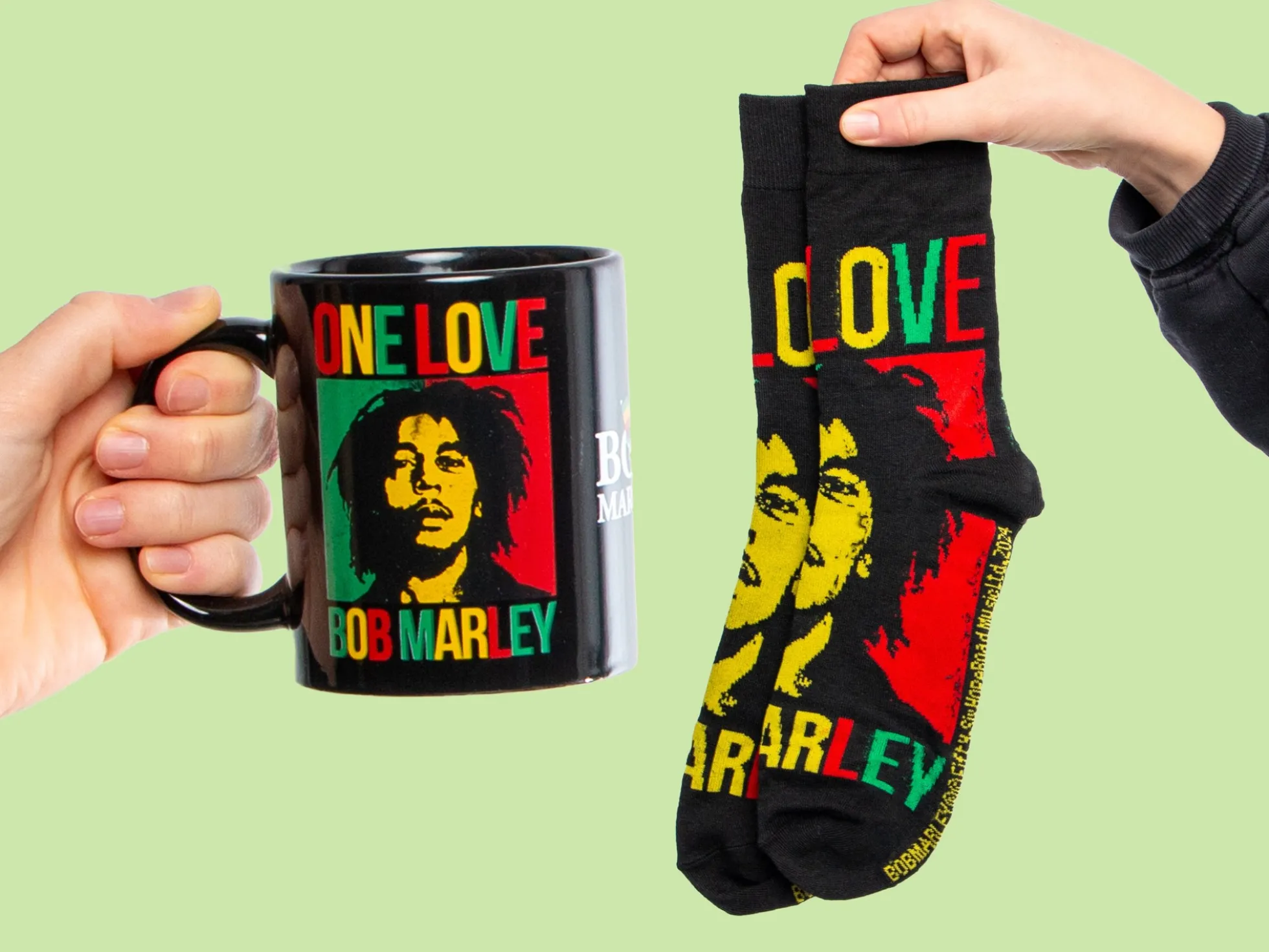 Bob Marley Tasse & Socken Geschenk-Set