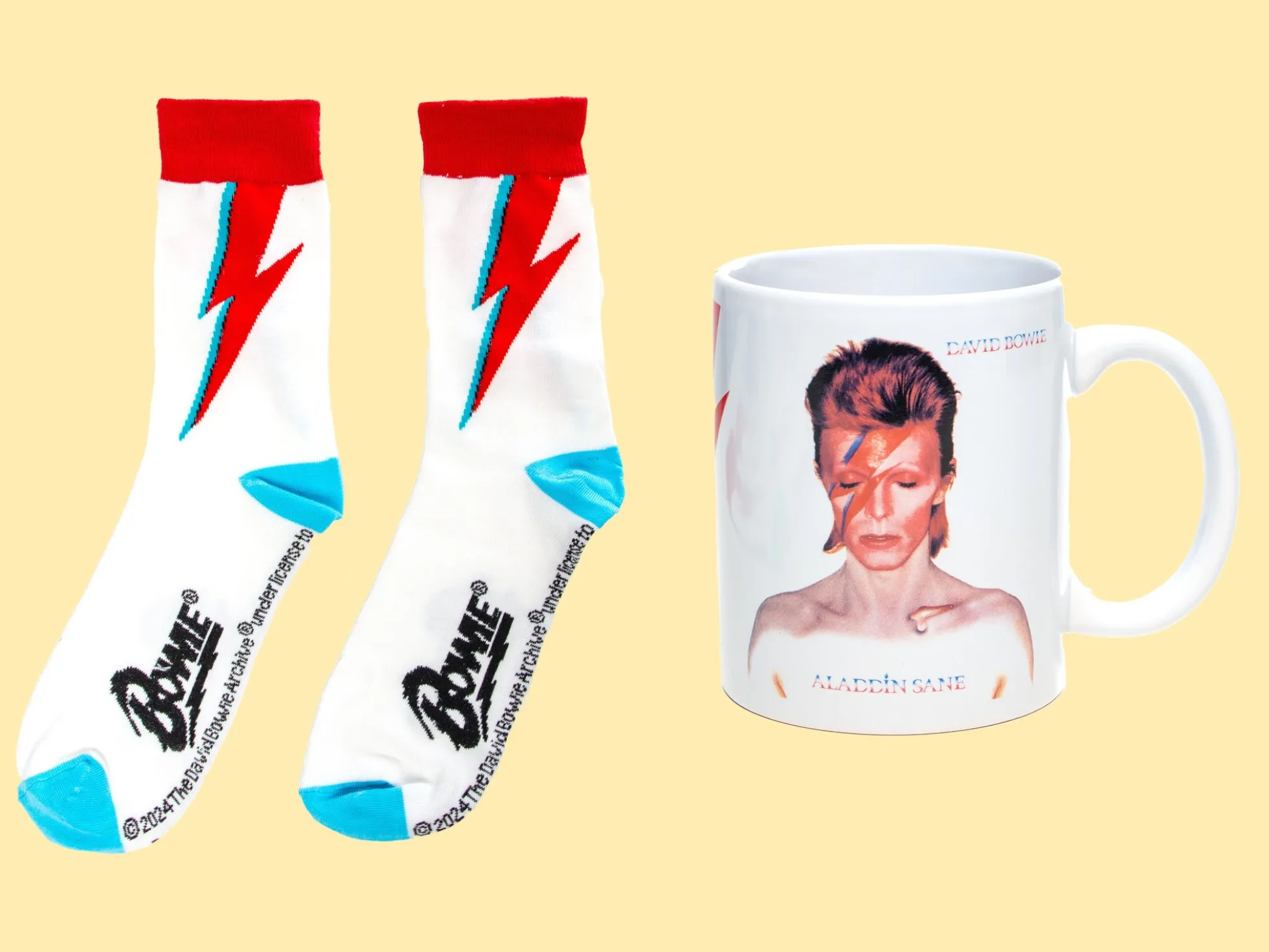 David Bowie Tasse & Socken Geschenk-Set