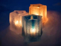 Eissterne-Sternförmige Windlichter