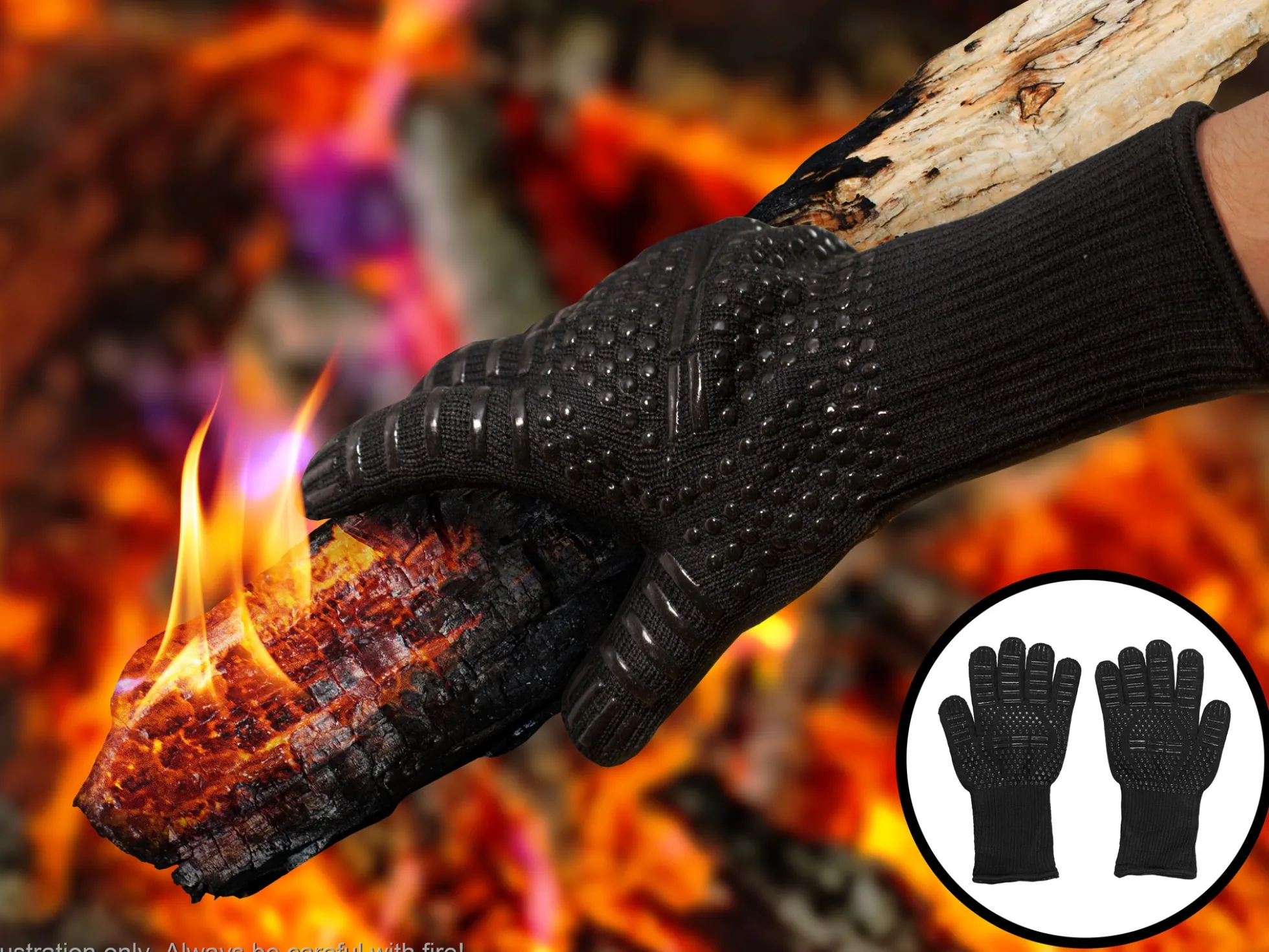 Feuerfeste Grillhandschuhe - KitchPro