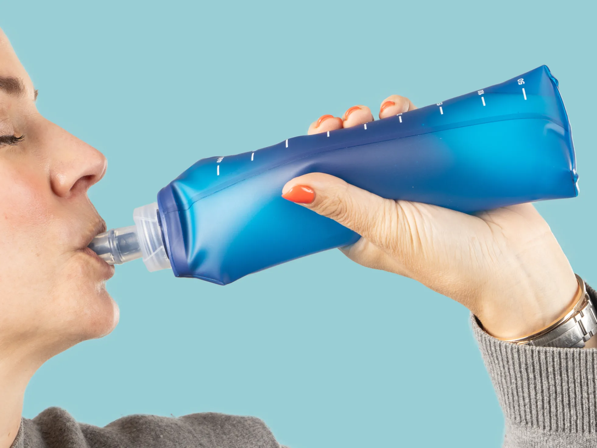 Flexible Wasserflasche