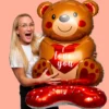 Folienballon Teddybär I Love You
