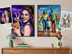 Fotoposter mit KI Druck