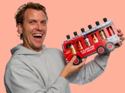 Geschenkbox Feuerwehrauto mit Scharfen Saucen - Thoughtfully