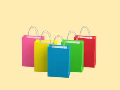Geschenktüten 5er-Pack - Einfarbige - Klein