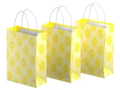 Geschenktüten 3er-Pack - Zitronenscheiben - Groß