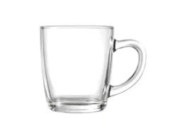 Glas-Tasse mit Gravur – eigener Text