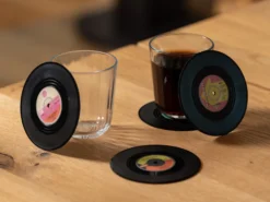 Glasuntersetzer LPs 4er-Pack