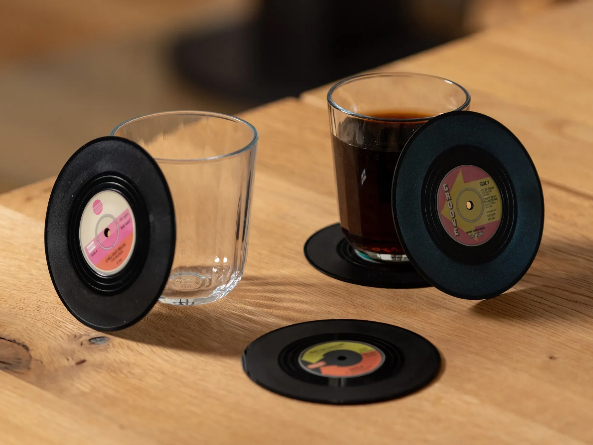 Glasuntersetzer LPs 4er-Pack