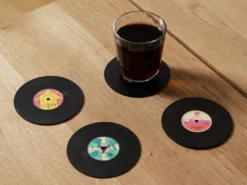Glasuntersetzer LPs 4er-Pack