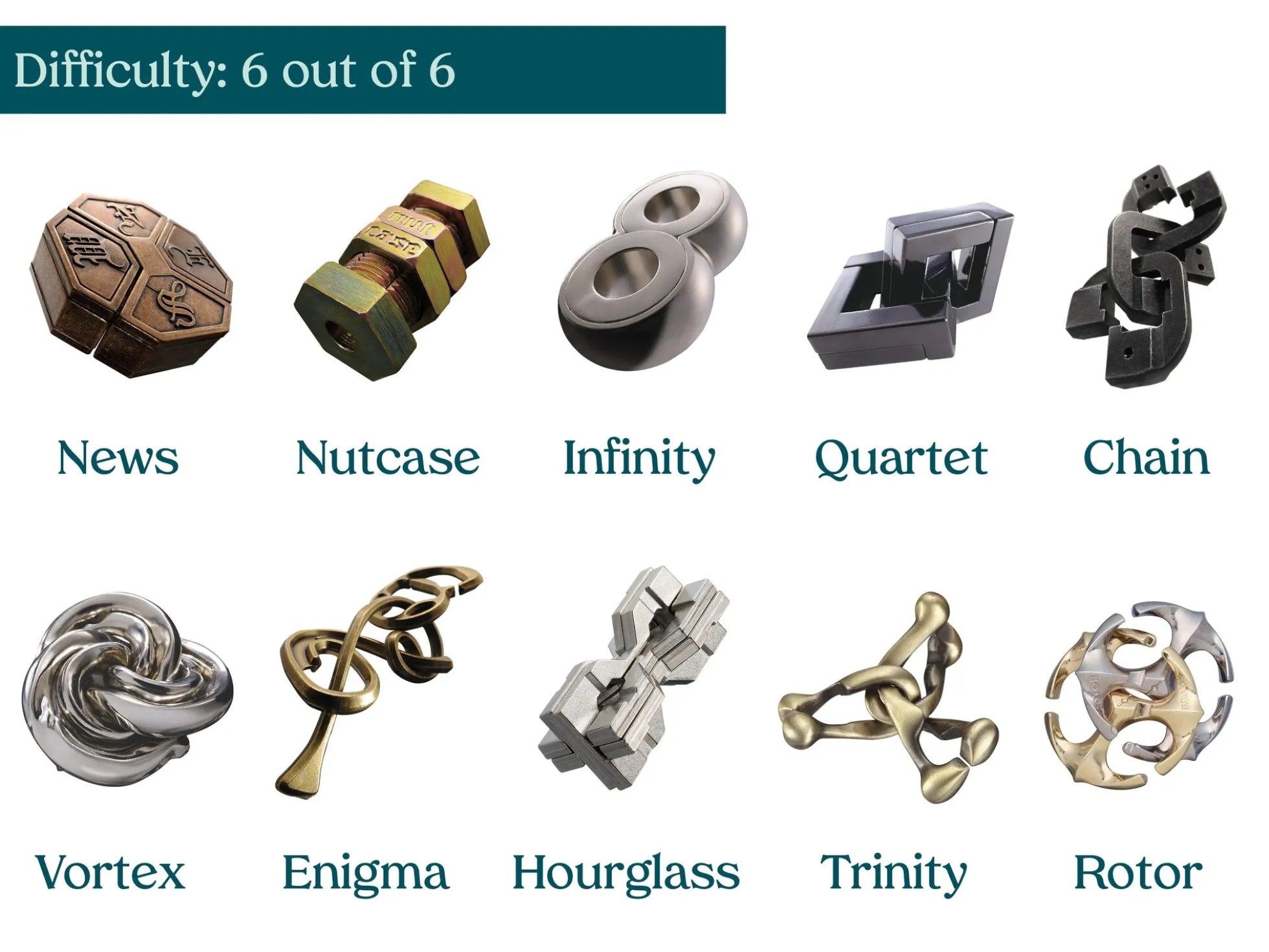 Hanayama Huzzle Puzzles Level 6
