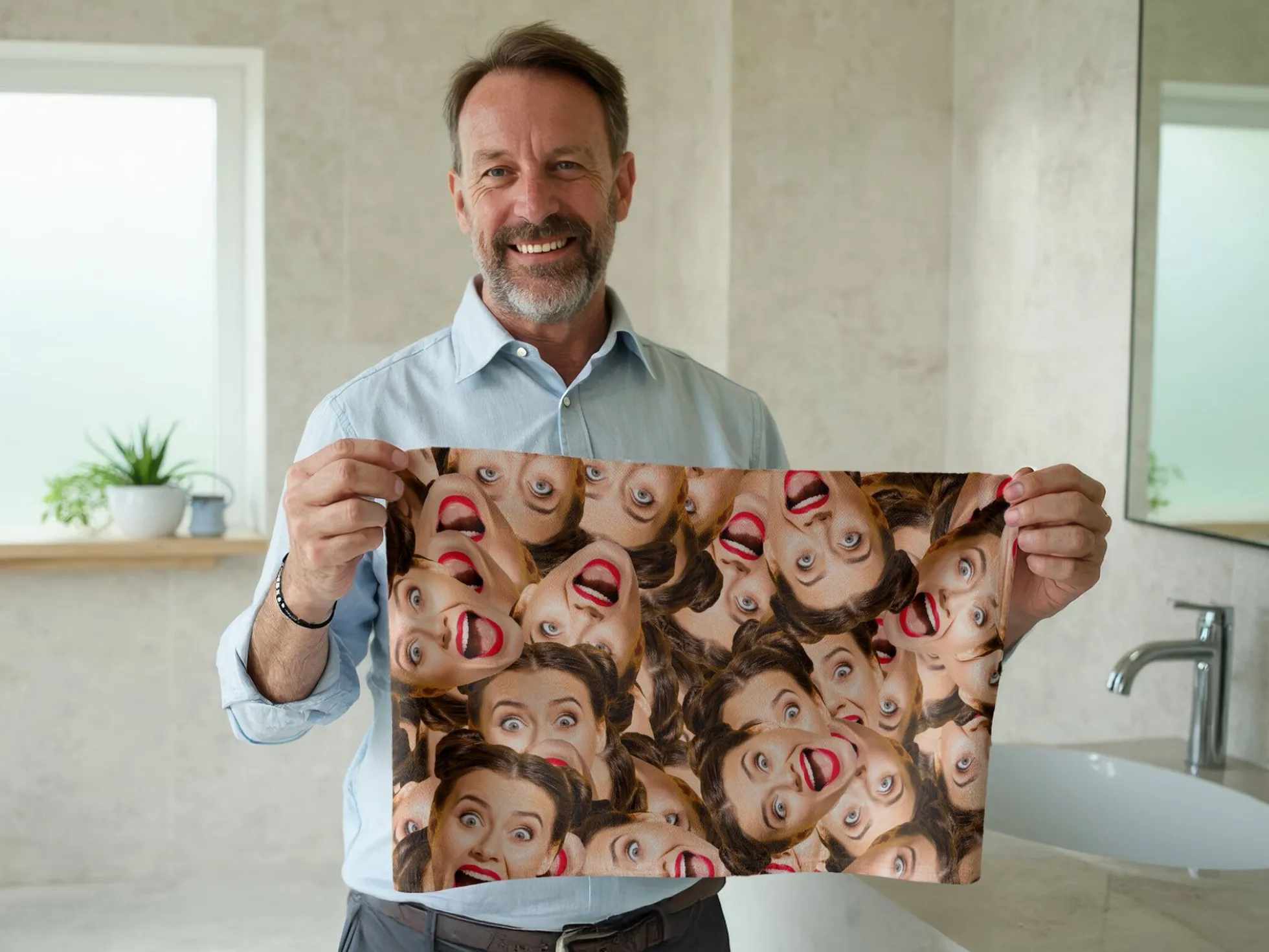 Handtuch mit eigenem Foto – Multiface