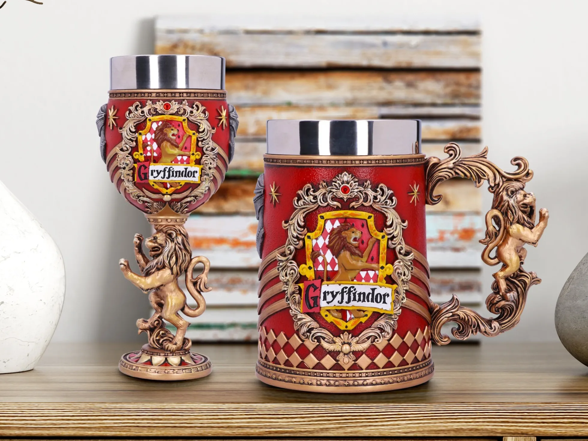 Harry Potter Bierseidel und Weinglas - Gryffindor
