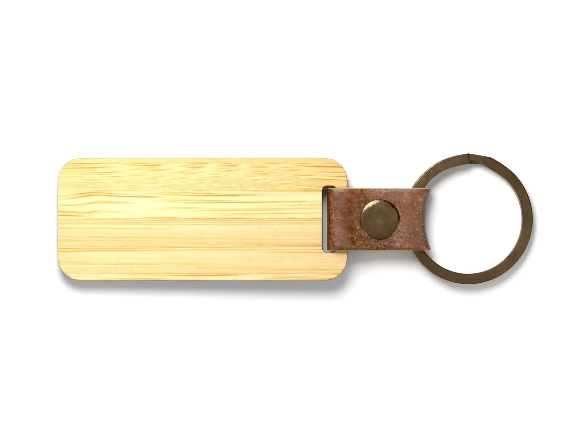 Holz-Schlüsselanhänger mit Gravur – Eigener Text