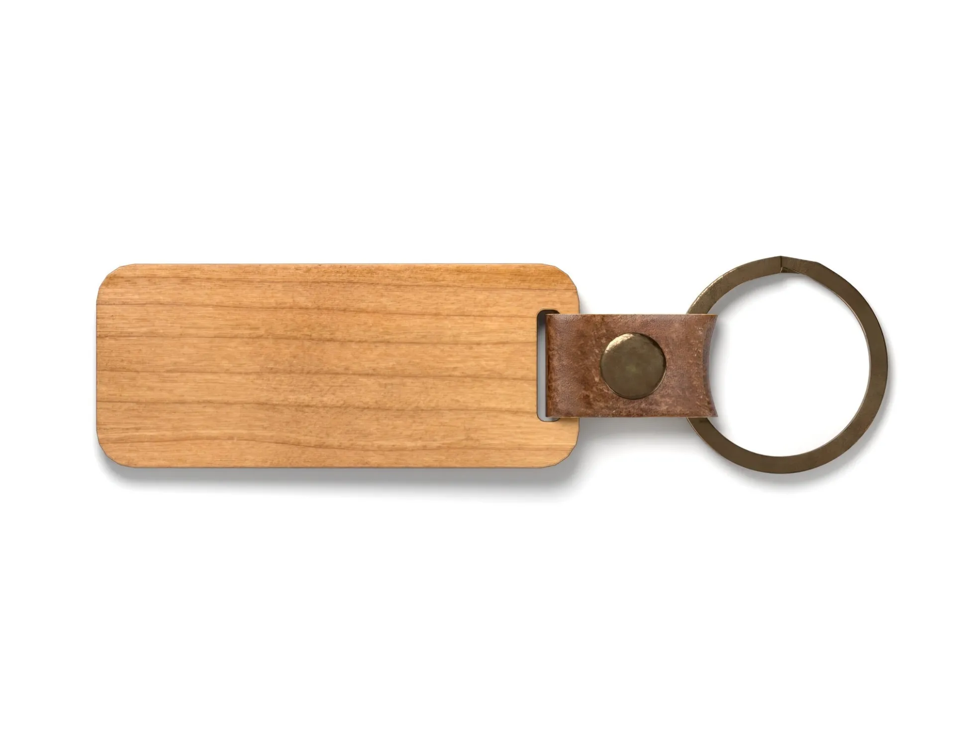Holz-Schlüsselanhänger mit Gravur – Eigener Text