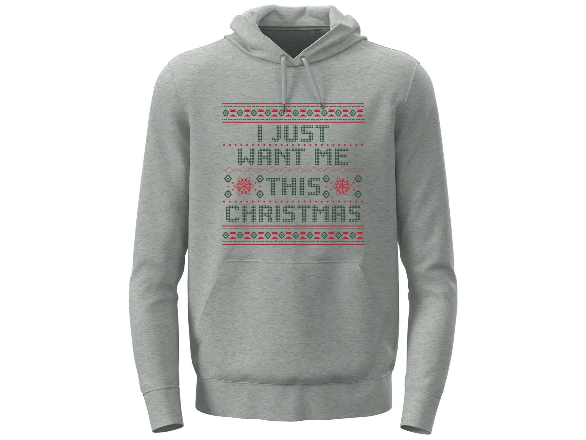 Hoodie mit eigenem Text – Weihnachtsdesign