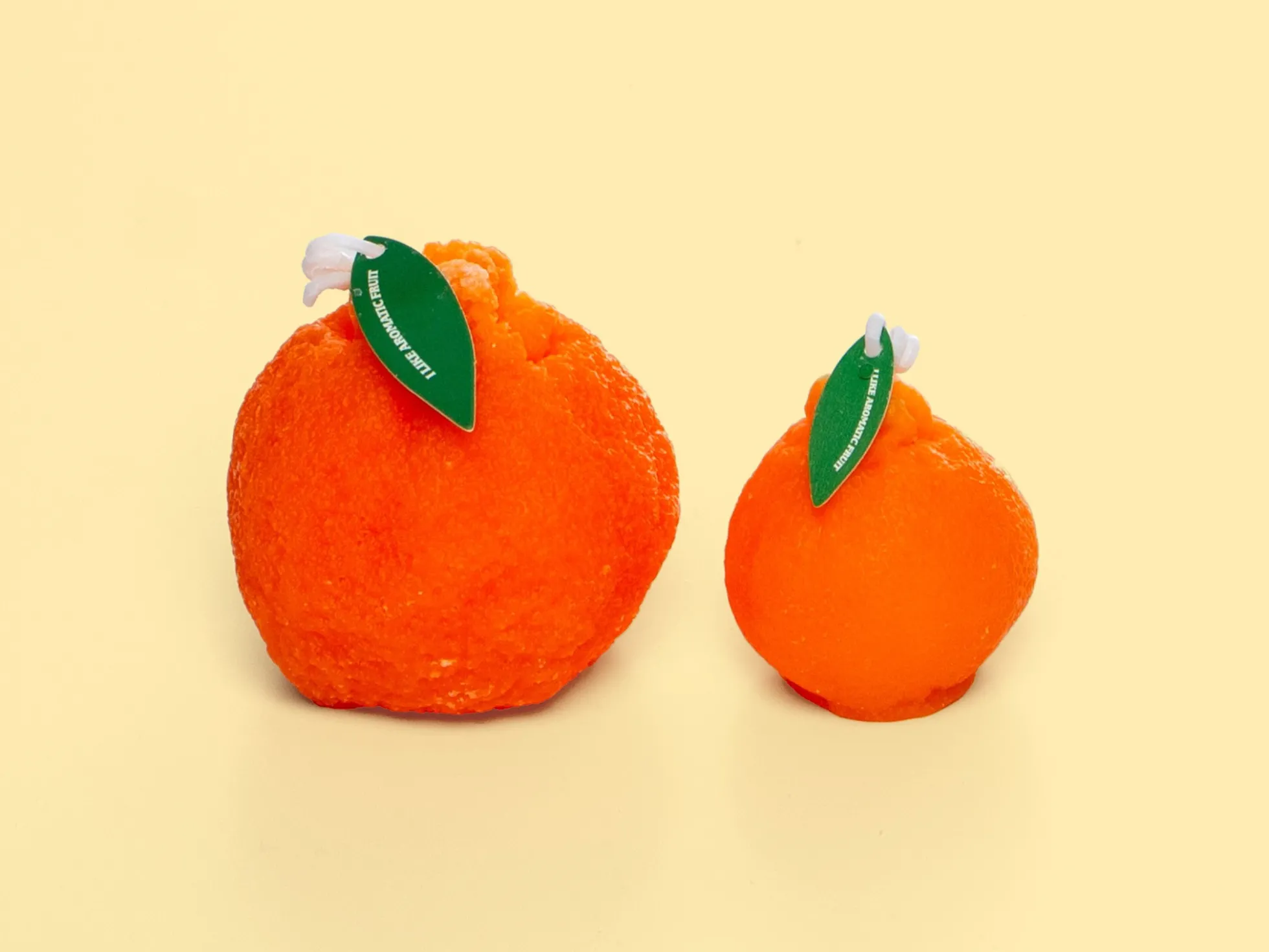 Kerze - Orange 7 cm