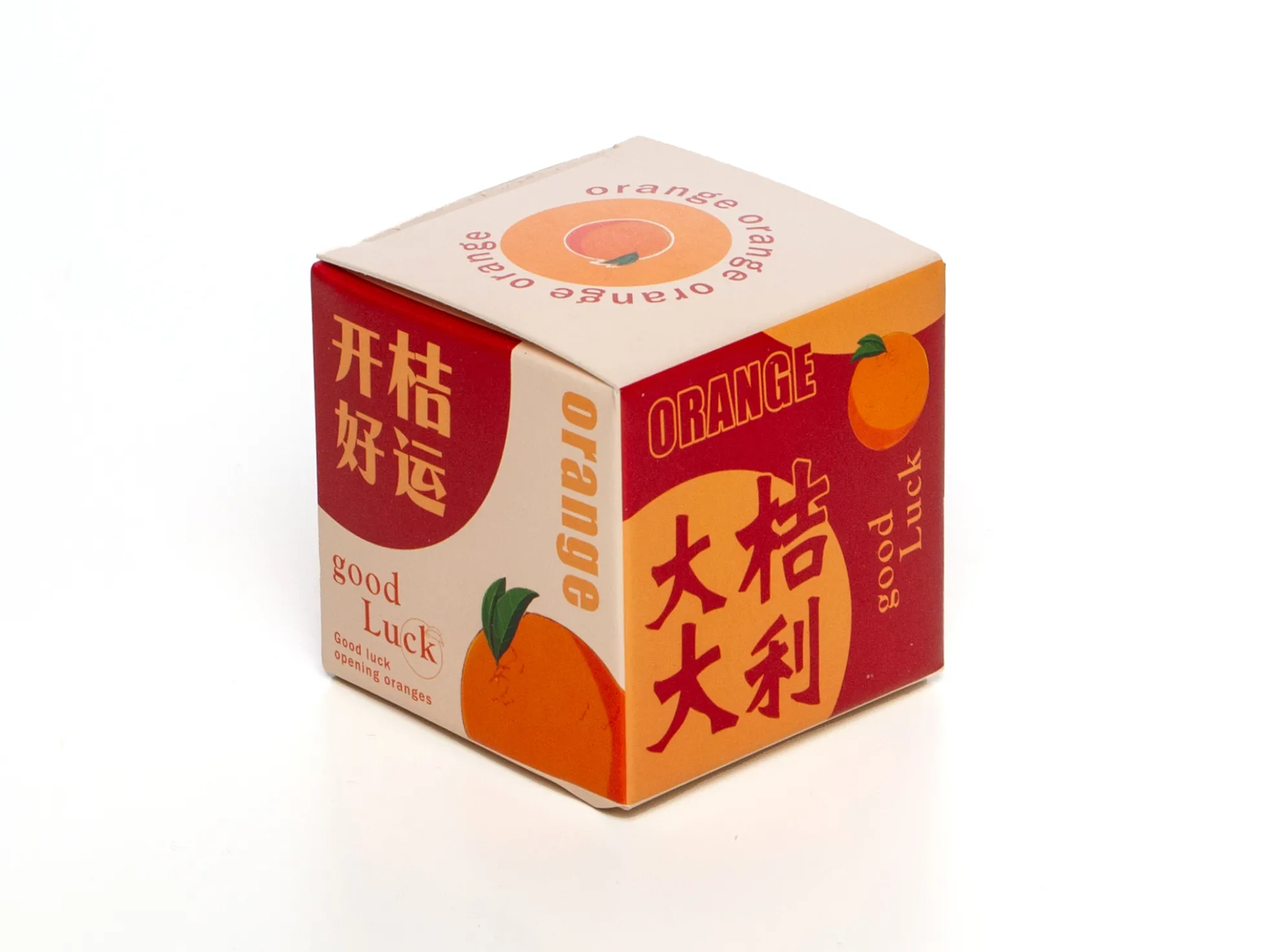 Kerze - Orange 7 cm