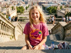 Kinder T Shirt mit eigenem Text – Midnight Sun