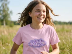 Kinder T Shirt mit eigenem Text – Midnight Sun