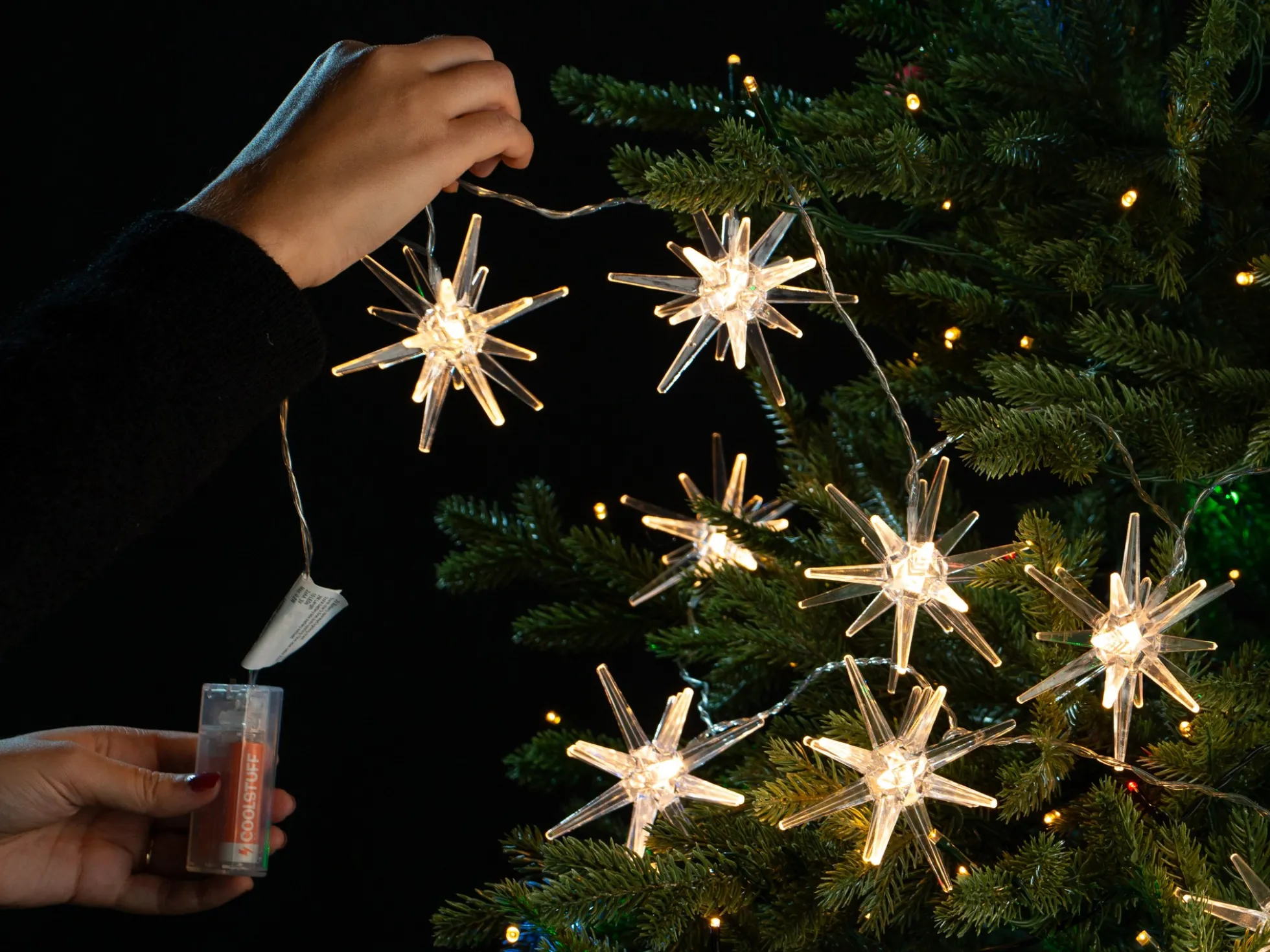 Lichterkette Sterne 2m