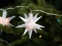 Lichterkette Weiße Sterne 2m