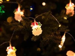 Lichterkette Weihnachtsmänner 3m