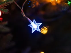 Lichterkette Weihnachtssterne 3m