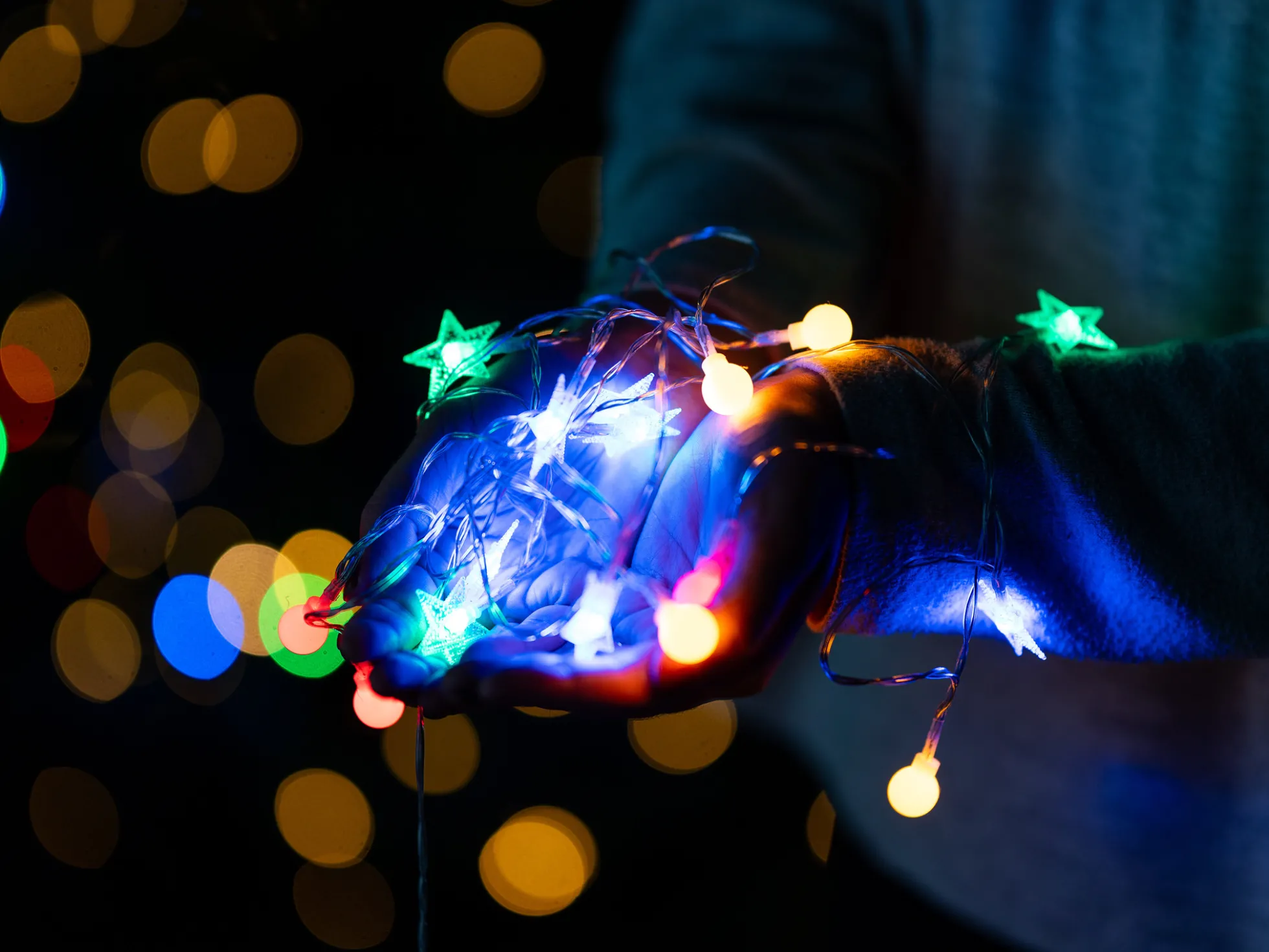 Lichterkette Weihnachtssterne 3m