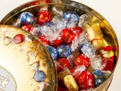 Lindt Schokolade in Blechdose