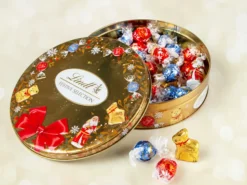 Lindt Schokolade in Blechdose