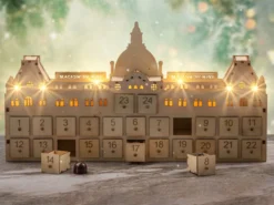 Magasin du Nord Exklusiver Adventskalender Aus Holz Mit Pralinen