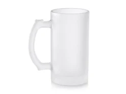 Mattiertes Bierglas mit eigenem Text – Geburtstagsdesign