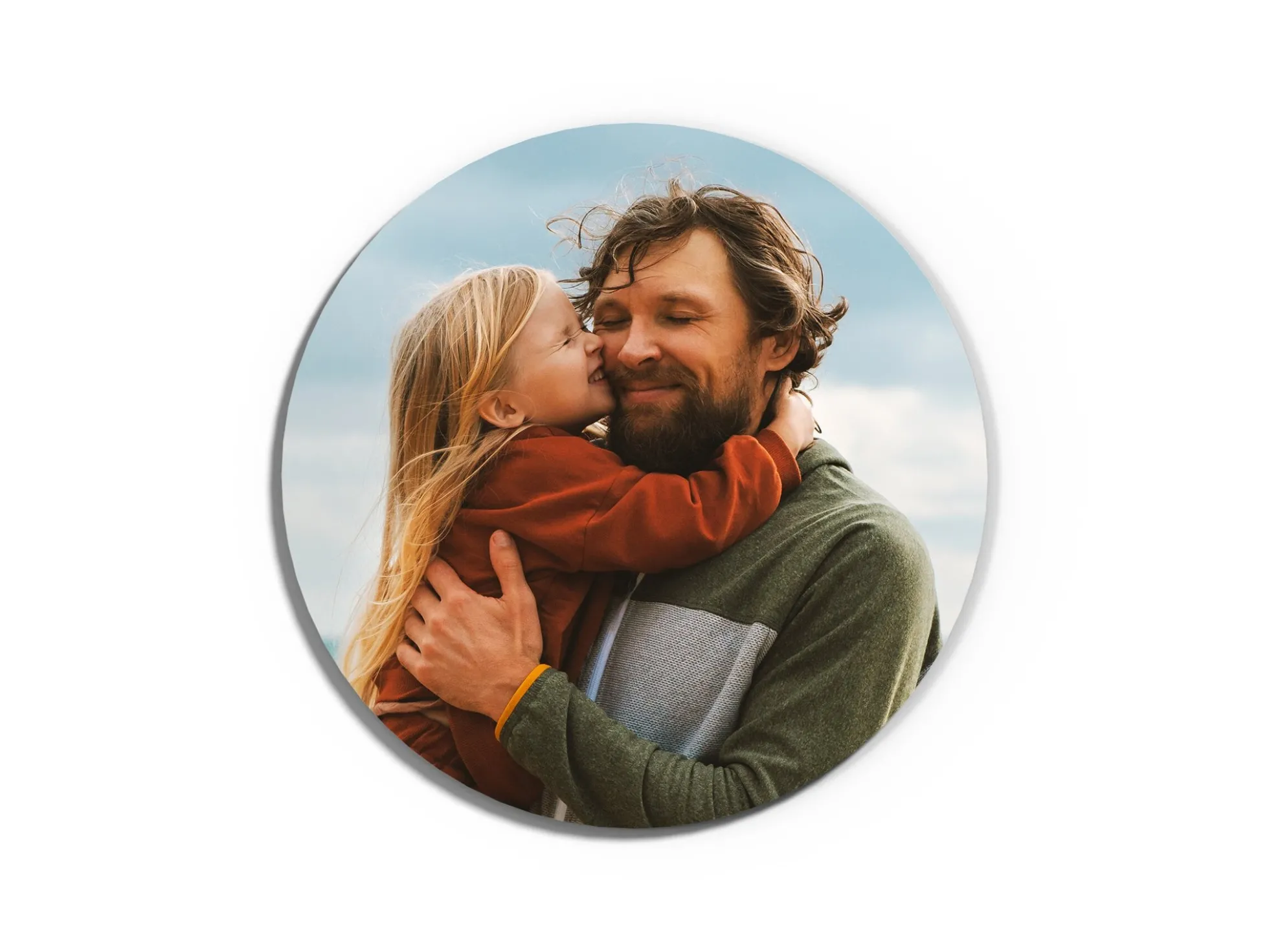 Persönlicher Kühlschrankmagnet mit Foto - Rund