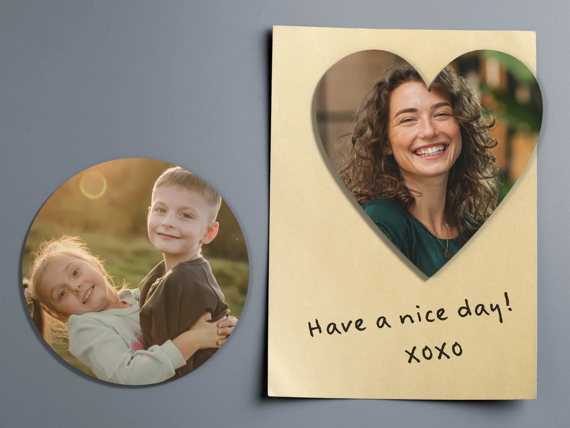 Persönlicher Kühlschrankmagnet mit Foto - Rund